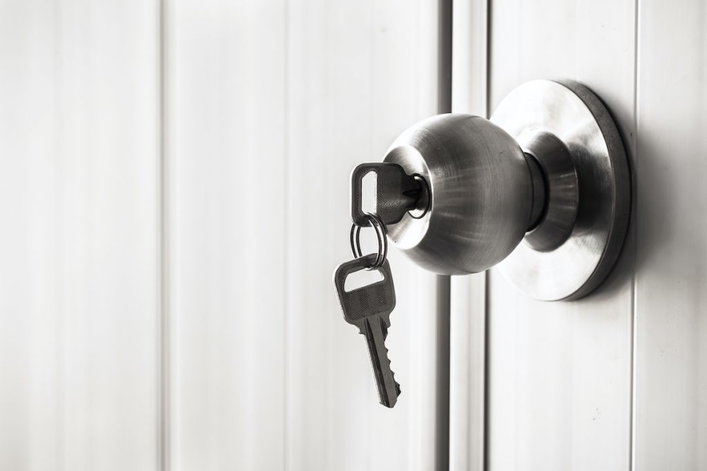key left in door