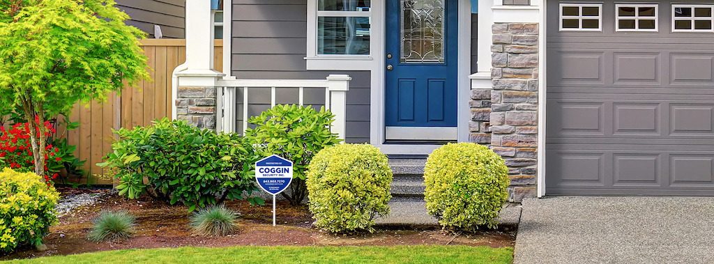 Coggin Security signage outside Myrtle Beach residence