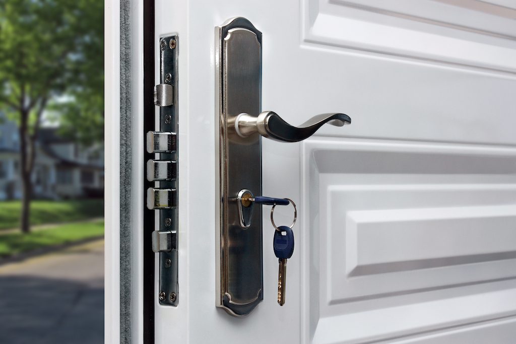 home security solutions, lock your door