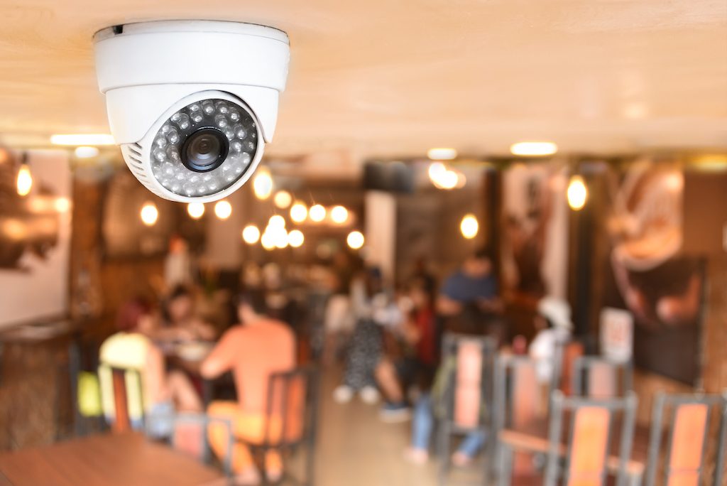 commercial restaurant security camera