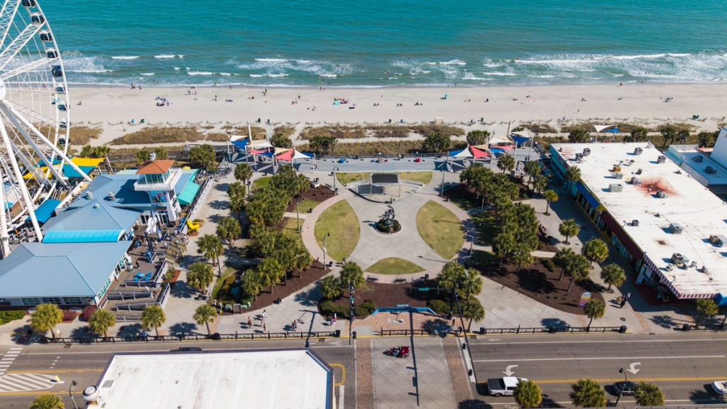 Myrtle Beach commercial properties protected by commercial security systems on the coast